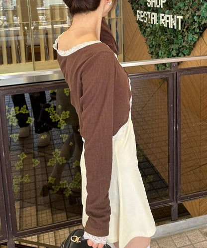 【超值套裝商品】【RMAF】短款開衫×吊帶連衣裙