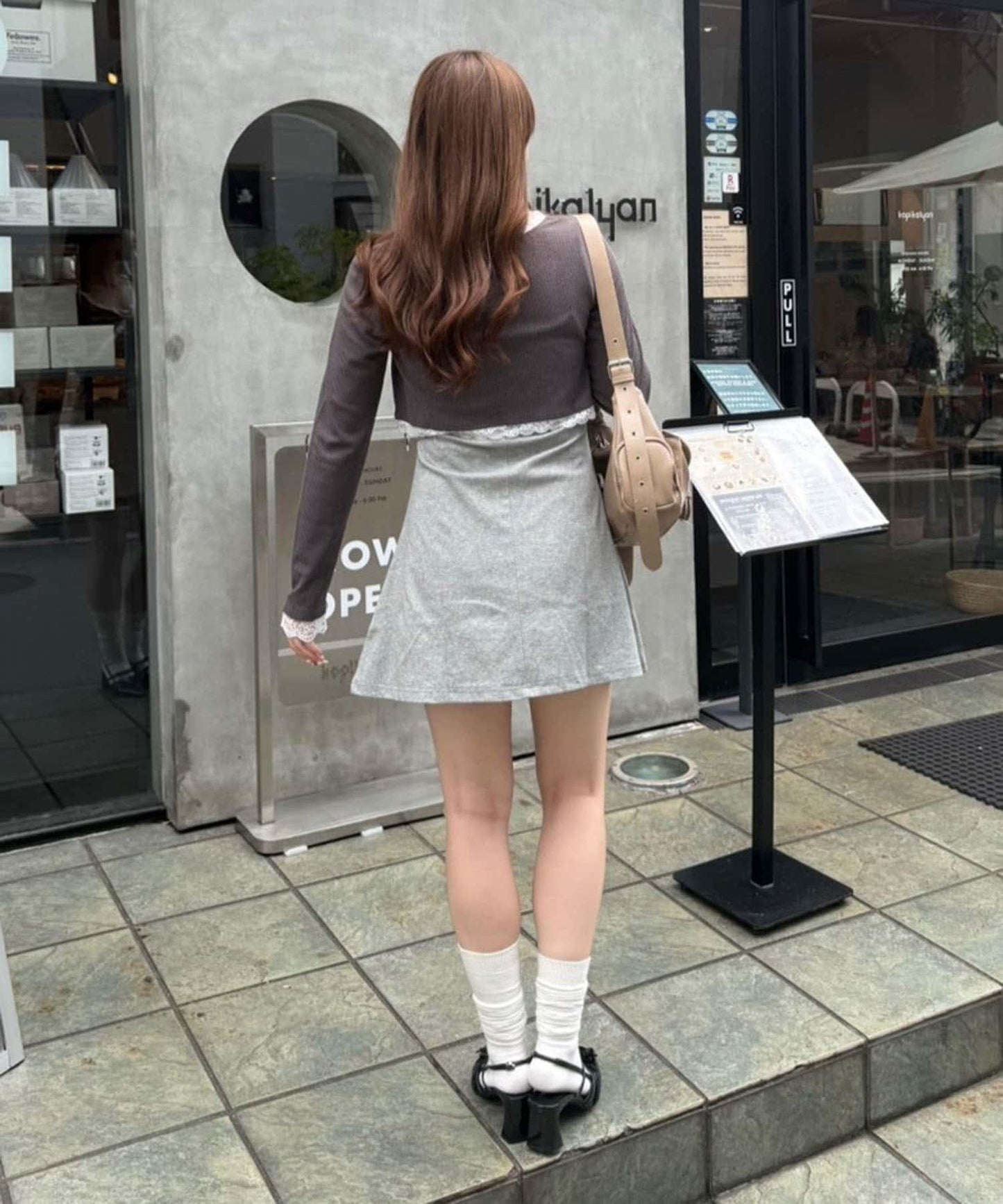 【超值套裝商品】【RMAF】短款開衫×吊帶連衣裙