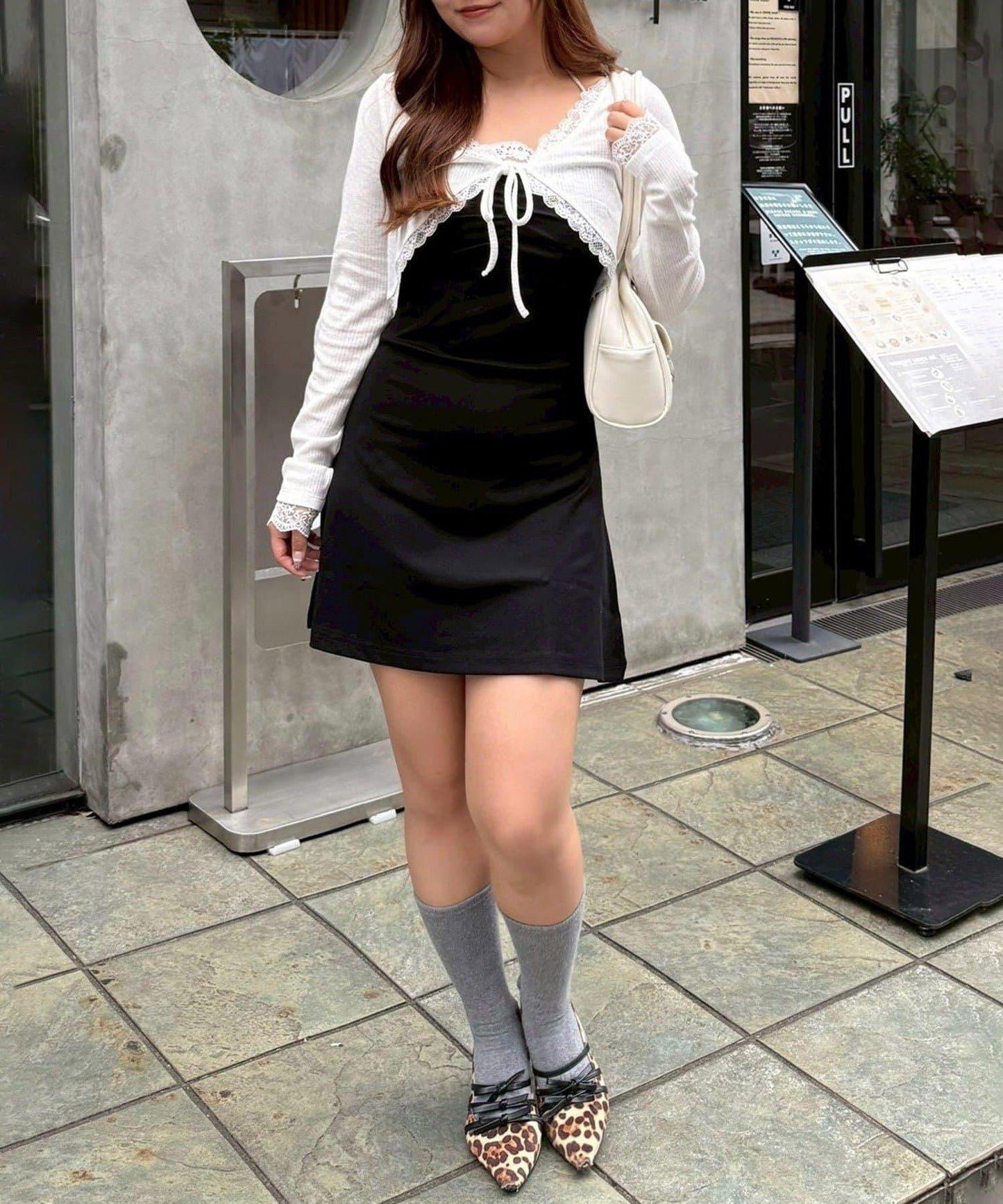 【超值套裝商品】【RMAF】短款開衫×吊帶連衣裙