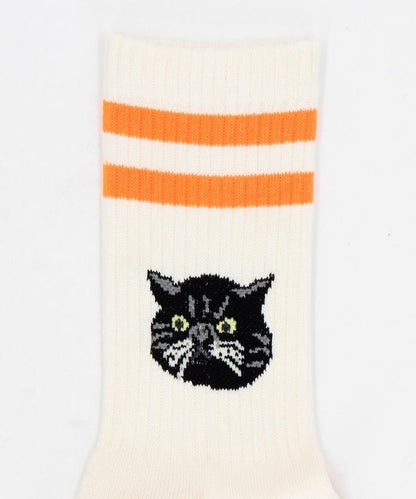 “CAT”貓咪圖案襪