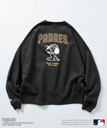 MLB×《PEANUTS》特別款寬鬆版型背部印花圓領衛衣/PADRES