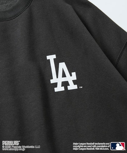 MLB×《PEANUTS》特別款寬鬆版型背部印花圓領衛衣 / Dodgers