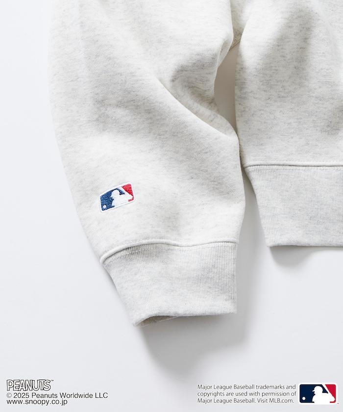 MLB×《PEANUTS》特別款寬鬆版型背部印花圓領衛衣/YANKEES