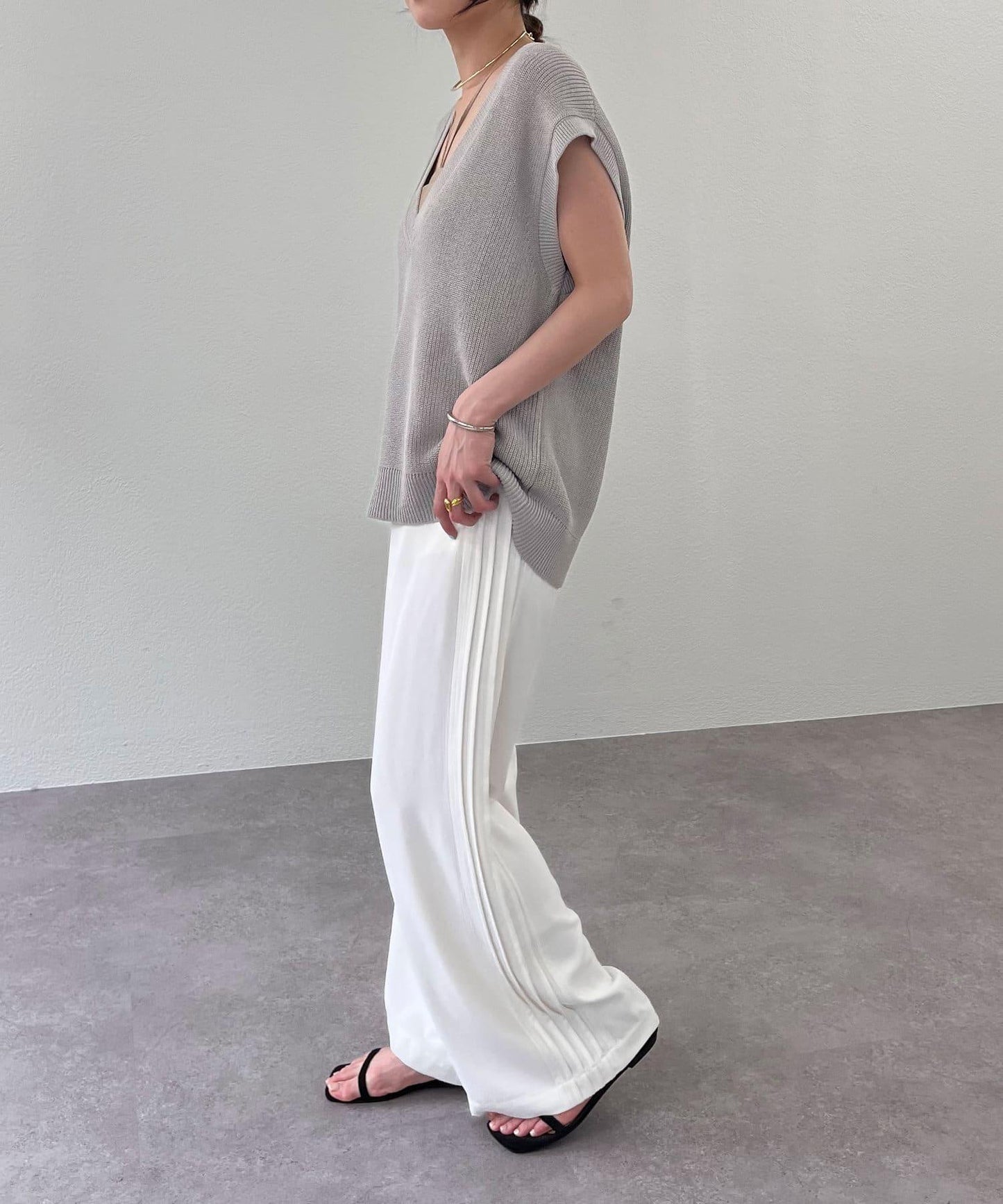 SHENERY 側邊條紋褲