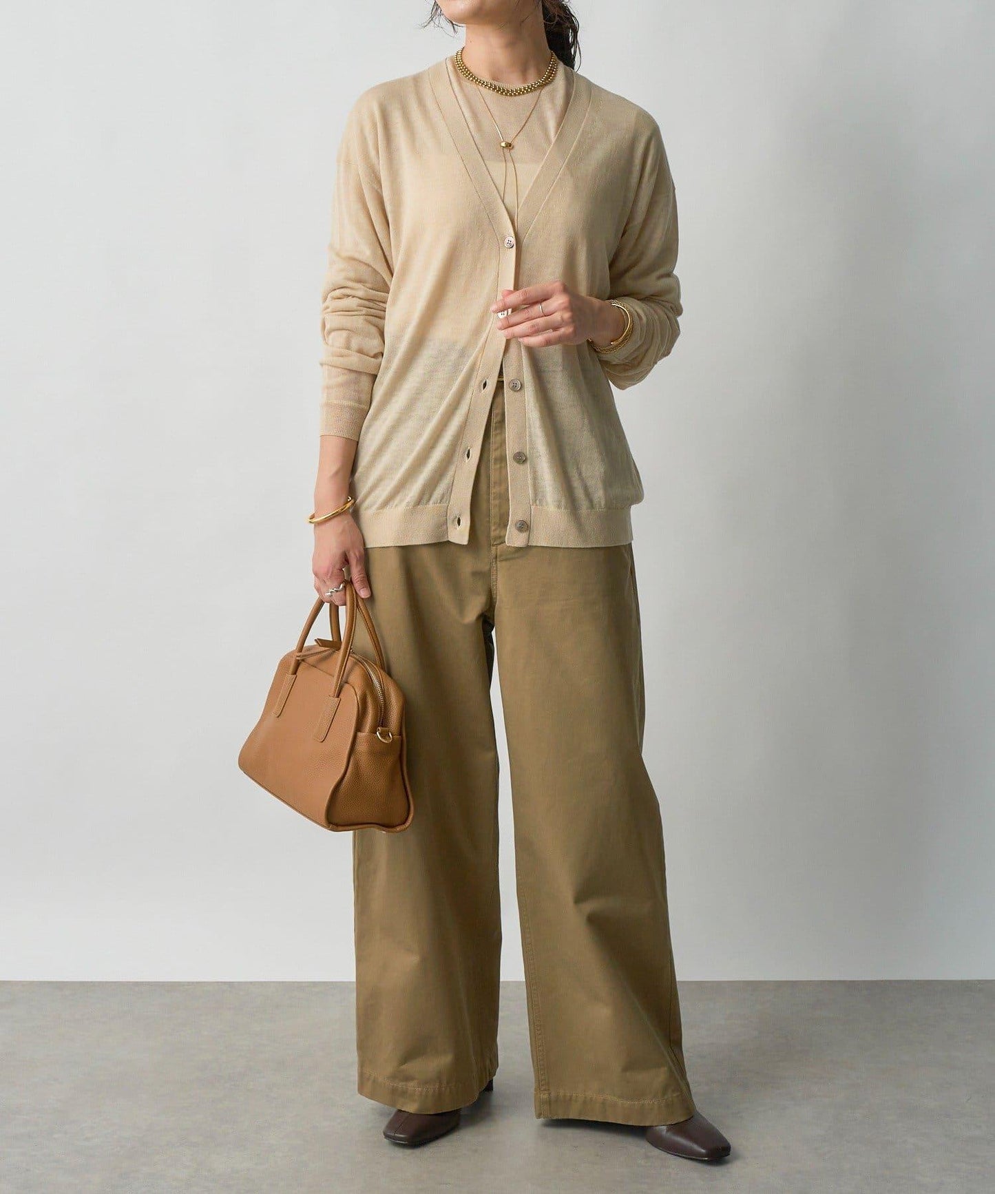 【MONN.:.(モン)】棉質斜紋長褲