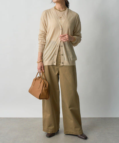 【MONN.:.(モン)】棉質斜紋長褲