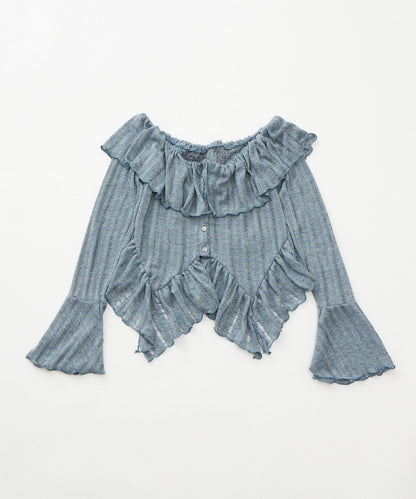 【mystic】[mline]層疊一字肩襯衫