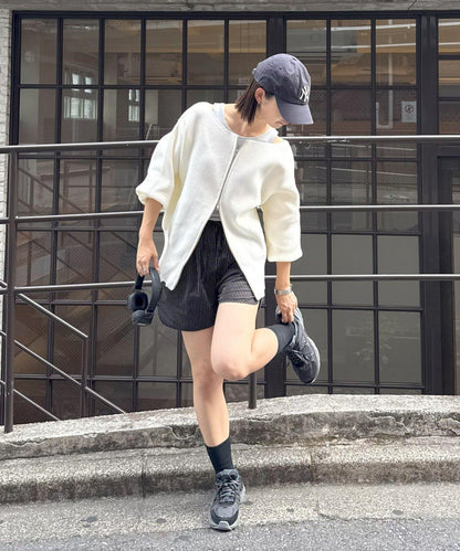 【パルクロ限定】（yumi企畫）多穿法雙拉鍊針織開衫