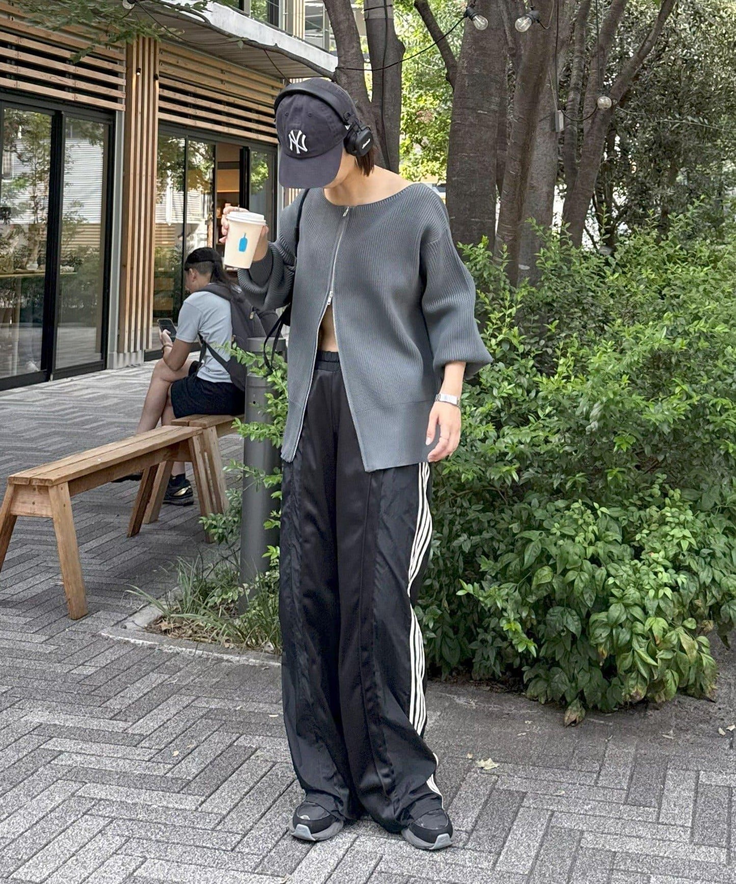 【パルクロ限定】（yumi企畫）多穿法雙拉鍊針織開衫