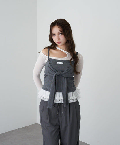 層疊設計吊帶背心