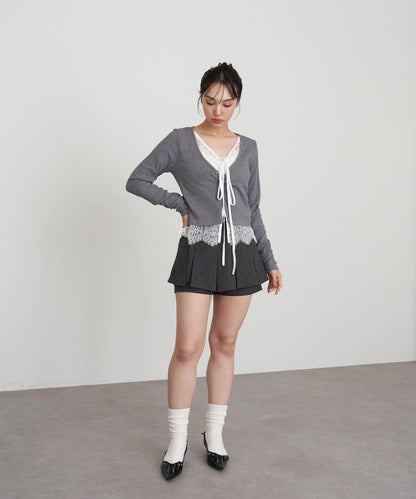 層疊蕾絲開衫