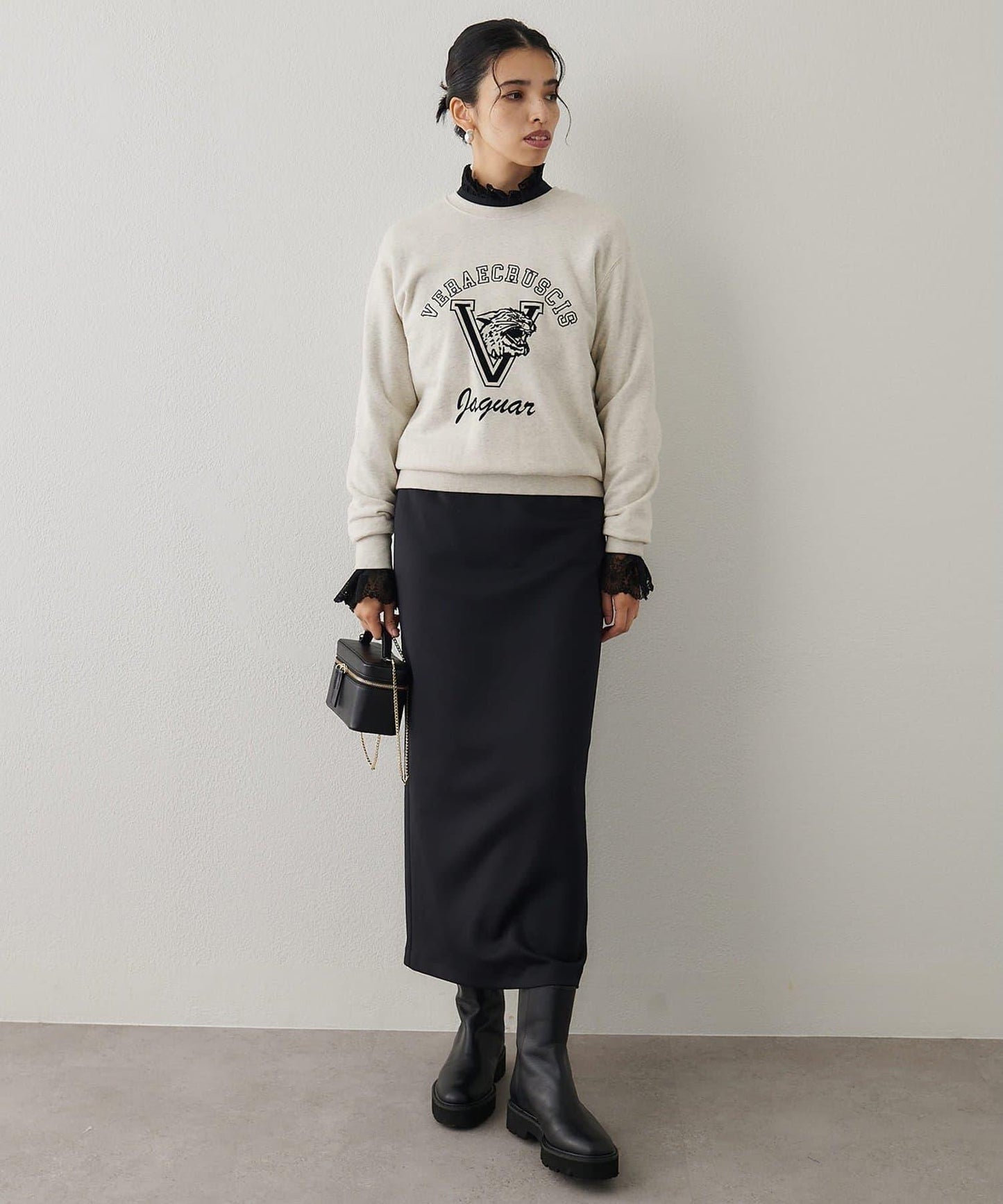 標誌植絨衛衣布