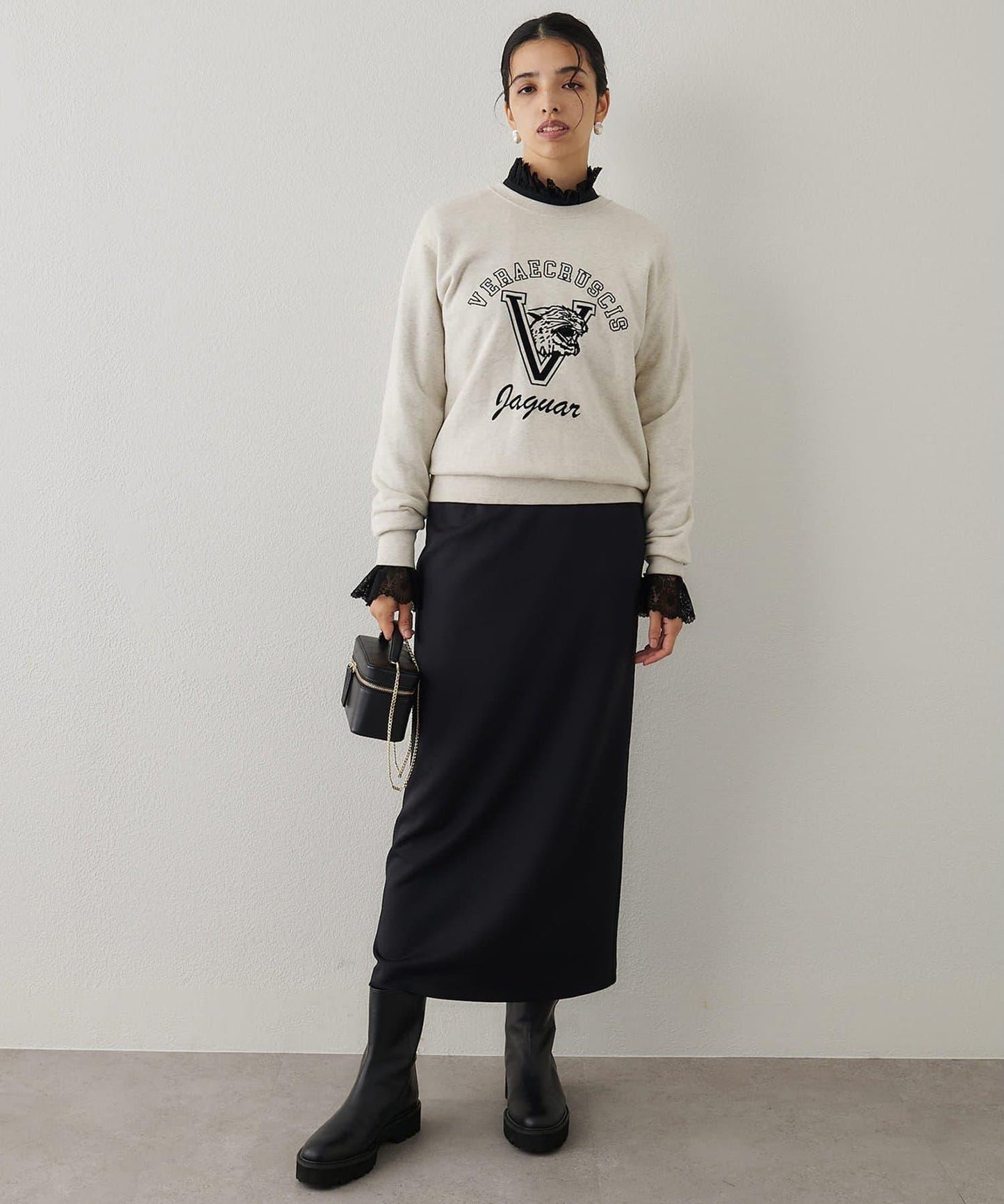 標誌植絨衛衣布