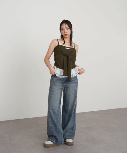 層疊設計吊帶背心