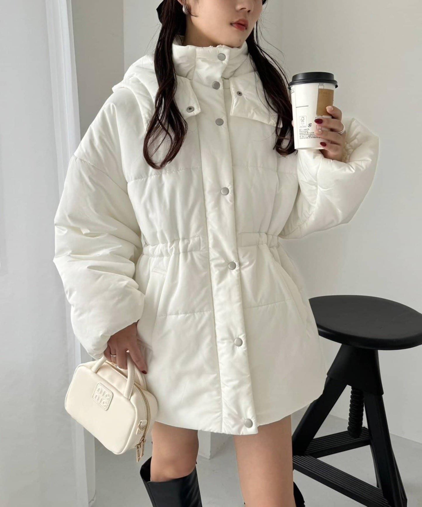 中長款仿羽絨