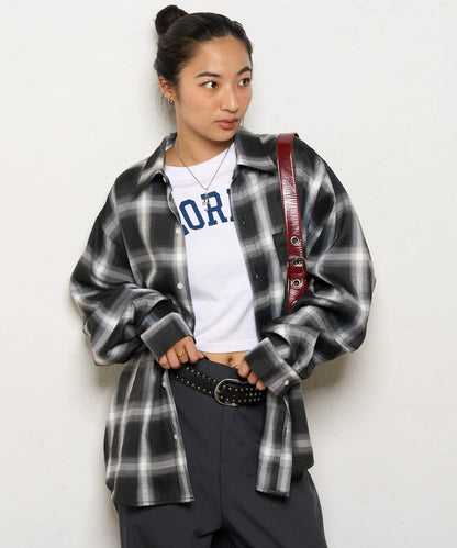 KOOKYN漸變格子襯衫
