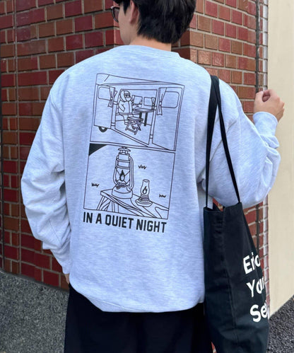 【ojisan】簡約刺繡衛衣圓領衫