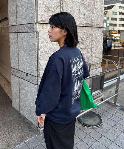 【ojisan】簡約刺繡衛衣圓領衫