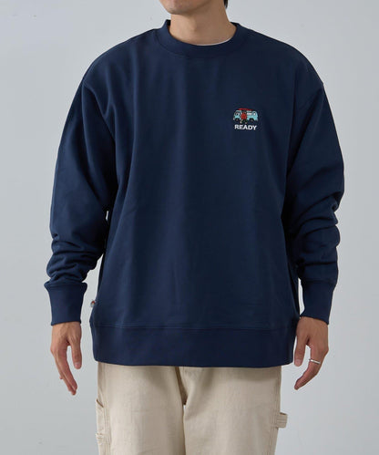 【ojisan】簡約刺繡衛衣圓領衫