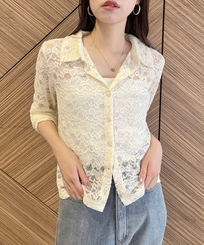 帶領蕾絲開衫