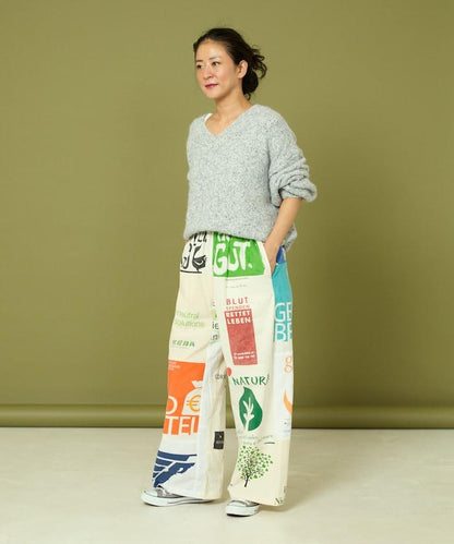 vintage歐式環保袋改造褲