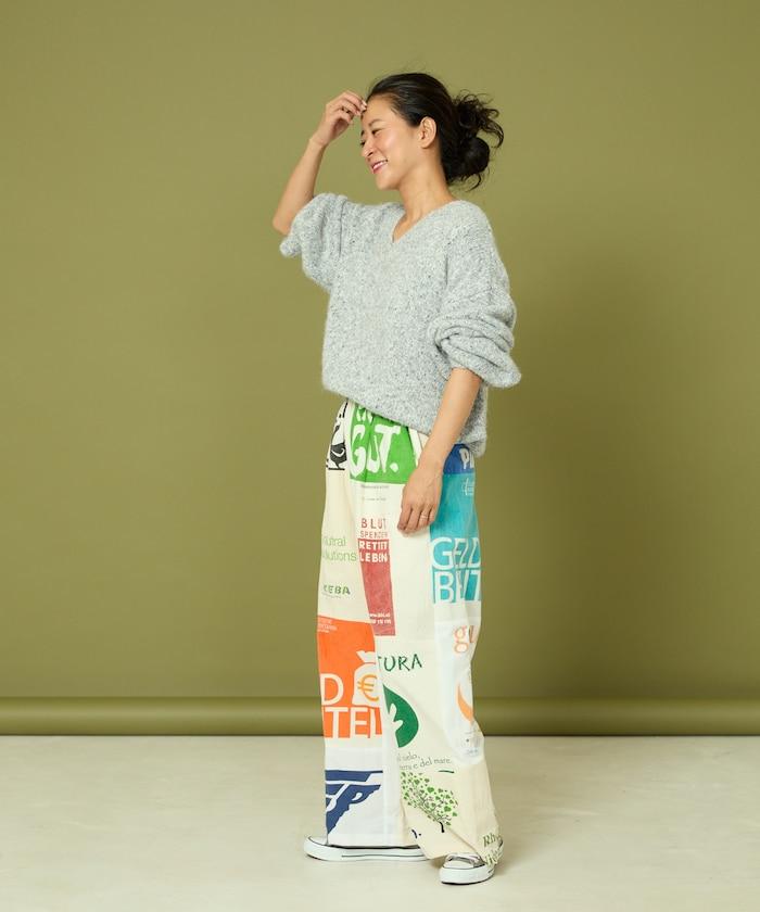 vintage歐式環保袋改造褲