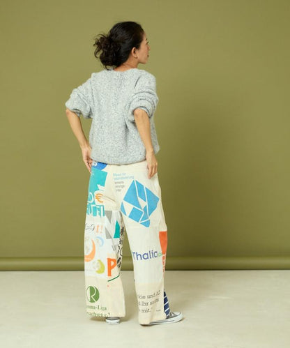 vintage歐式環保袋改造褲