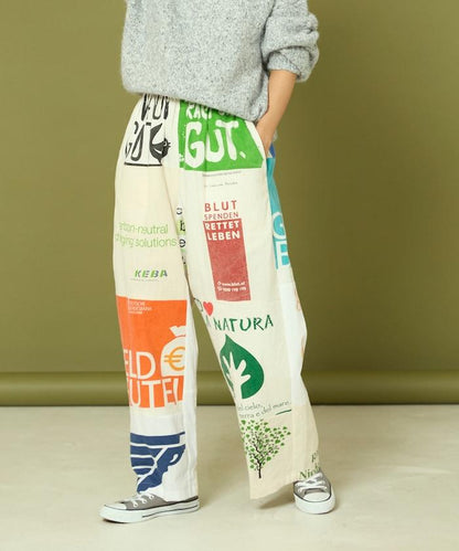 vintage歐式環保袋改造褲