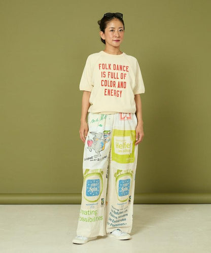 vintage歐式環保袋改造褲