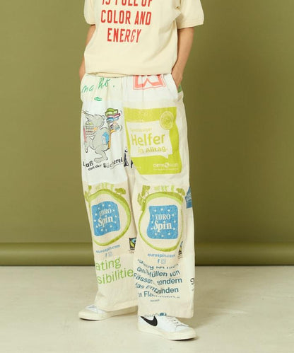 vintage歐式環保袋改造褲