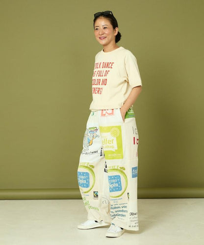 vintage歐式環保袋改造褲