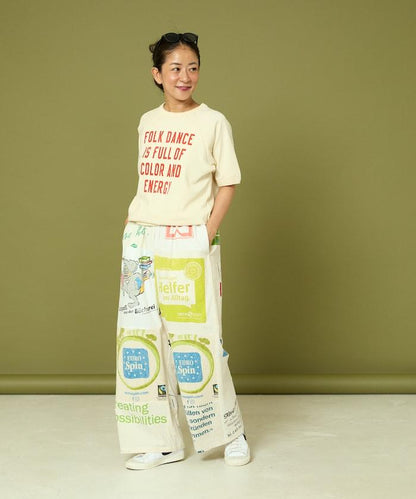 vintage歐式環保袋改造褲