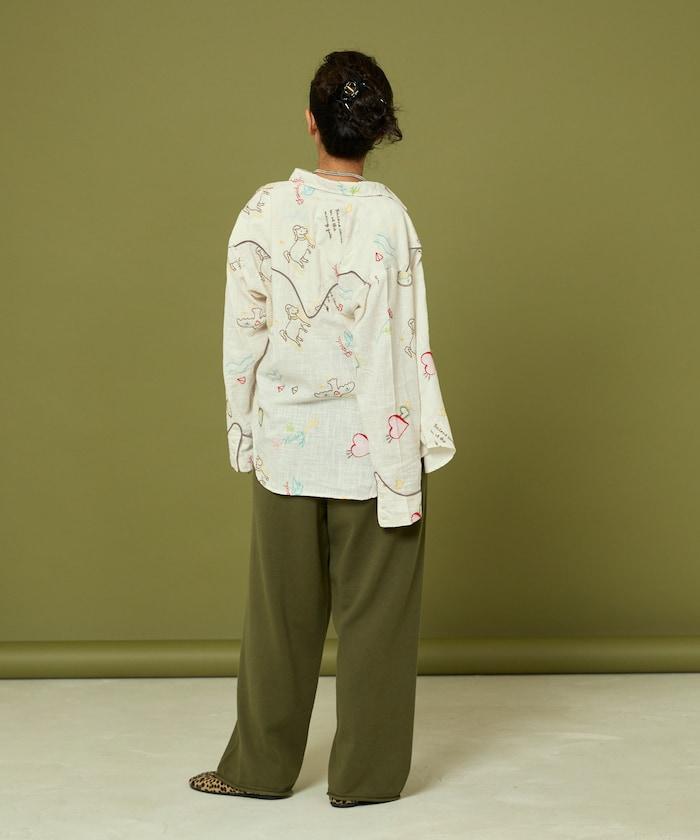 圖案刺繡花紋襯衫