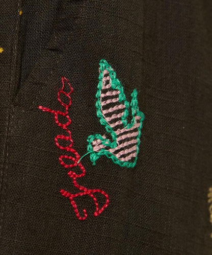 圖案刺繡花紋長褲