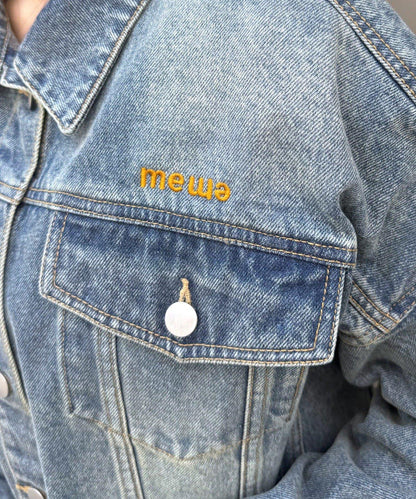 【mystic】[mline]標誌短款牛仔夾克