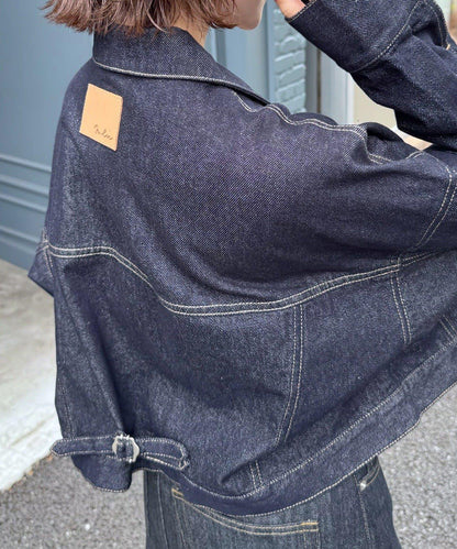 【mystic】[mline]標誌短款牛仔夾克