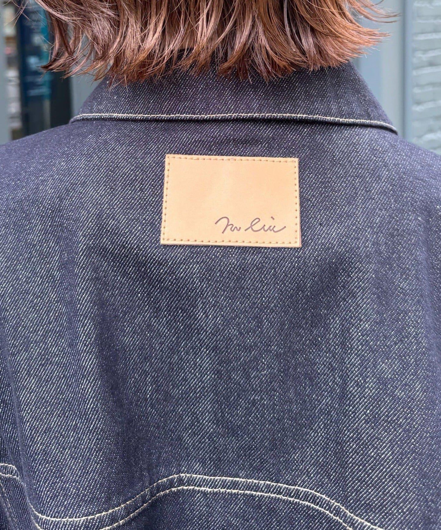 【mystic】[mline]標誌短款牛仔夾克