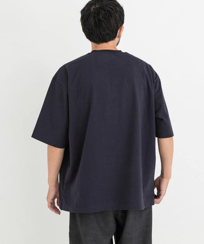 『UR TECH』寬鬆亨利領T恤