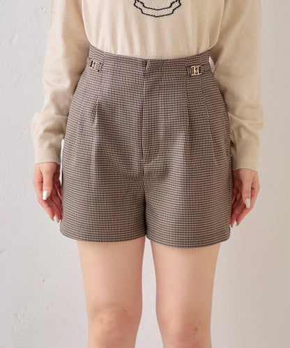【Chico】帶吊飾褶皺短褲