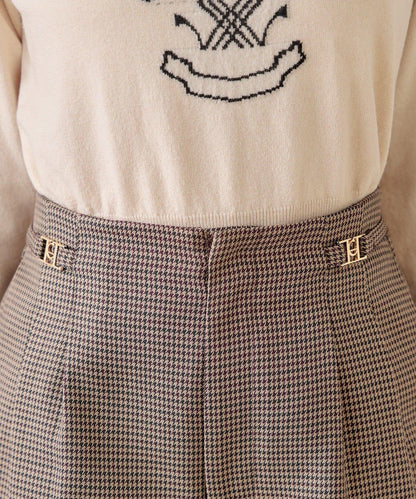 【Chico】帶吊飾褶皺短褲