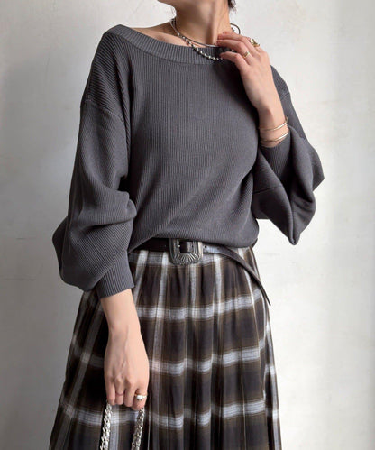 前後兩穿拉鍊針織衫