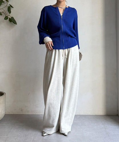 前後兩穿拉鍊針織衫