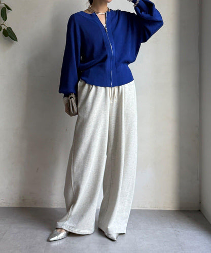 前後兩穿拉鍊針織衫