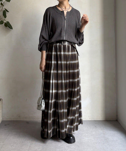 前後兩穿拉鍊針織衫