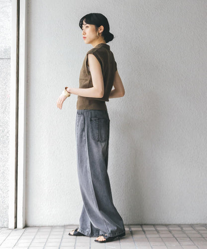 2尺碼可選抽繩牛仔褲