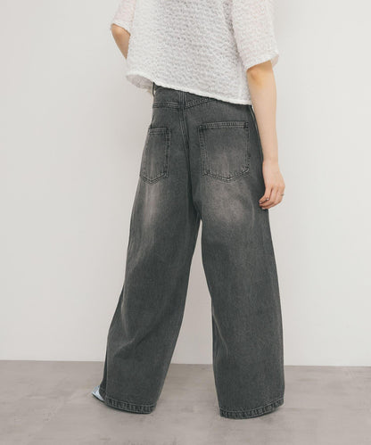 2尺碼可選抽繩牛仔褲