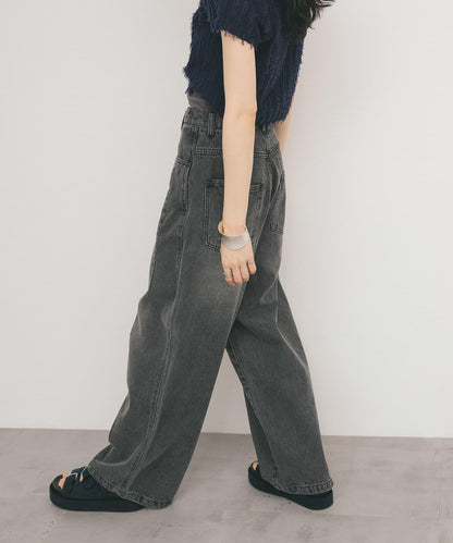 2尺碼可選抽繩牛仔褲