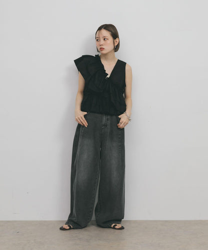 2尺碼可選抽繩牛仔褲