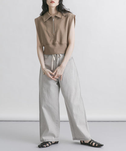 2尺碼可選抽繩牛仔褲