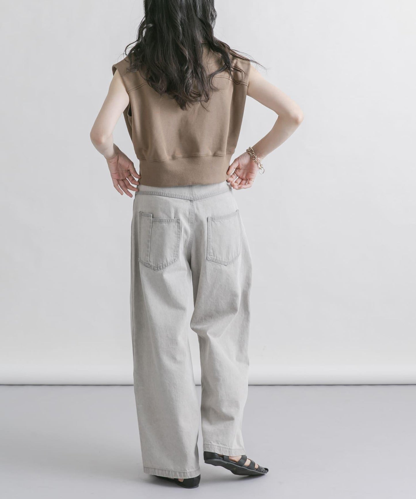 2尺碼可選抽繩牛仔褲